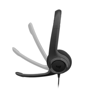 Headset Logitech H390 C/microfone/Controle de Volume USB Preto